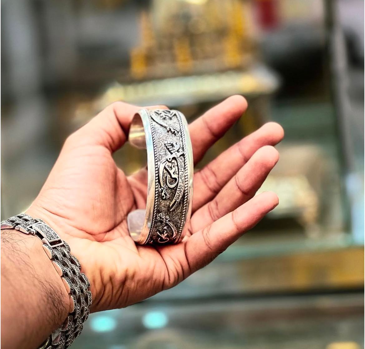 Mola Ali Sword Design Bracelet Cuff Adjustable Men Bracelet Zulfiqar Design Bracelet