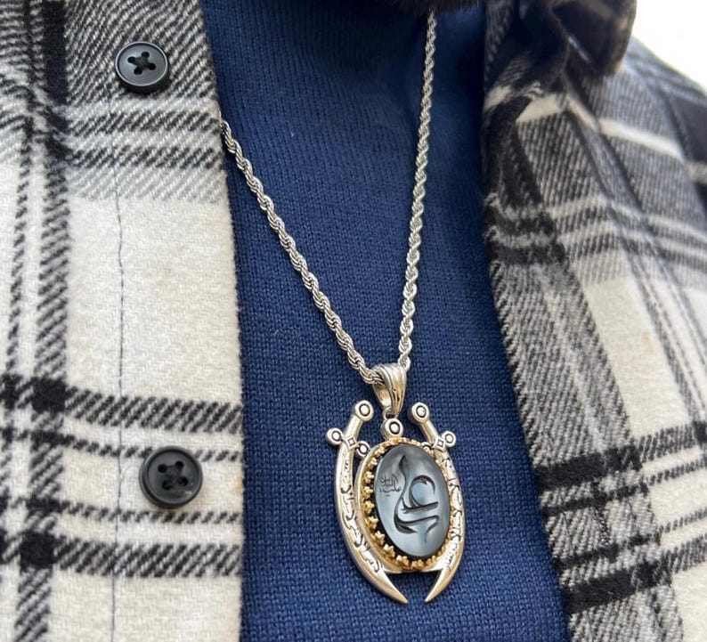 Silver Zulfiqar Necklace, Silver  Sword Necklace, Hz. Ali Sword Necklace, 925 Sterling Silver Necklace , 925k Sterling Silver